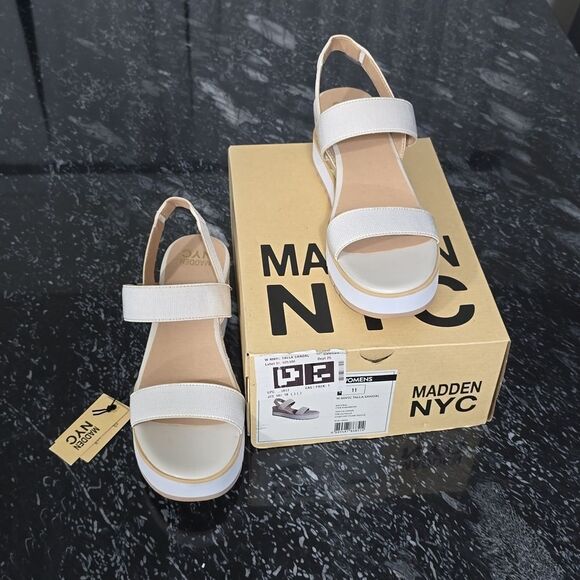 BRAND NEW MADDEN NYC WOMEN’S TALLA WEDGE STRAPPY SANDALS - Picture 15 of 16